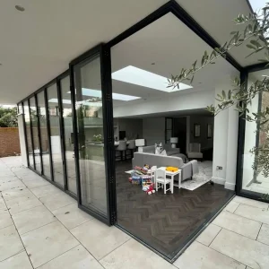 Corner Bifolds Open in St Helens