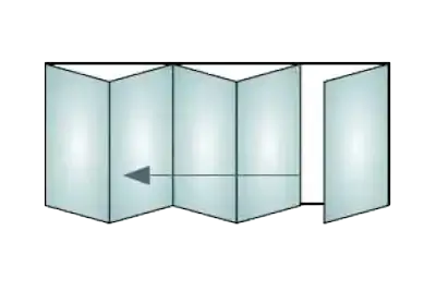 5-Pane four left one traffic door