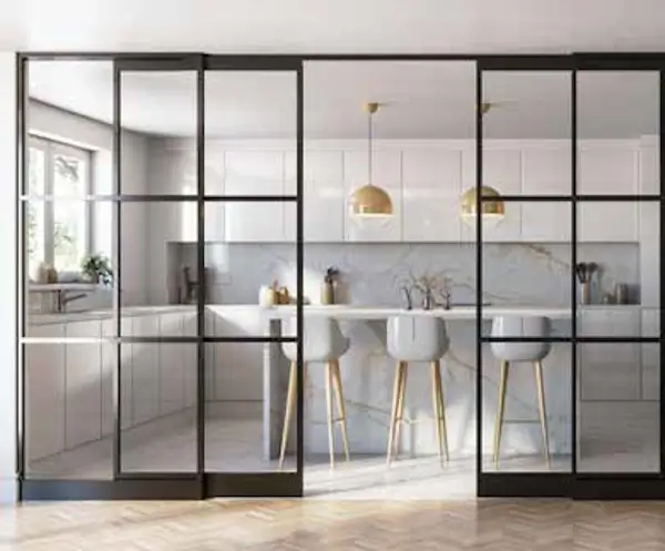 steel look sliding doors from Door Line - Liverpool